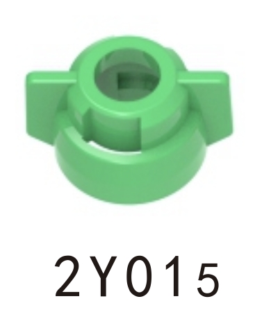 SPRAY NOZZLE ROUND QUICK RELEASE CAP GREEN (2Y015)