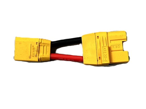 [HA-CA-DM-028-01-00] ชุดสายเคเบิ้ลแปลงแบตเตอรี่ AS120-ตัวเมีย ไป XT90-ตัวผู้ V1.0.0.0